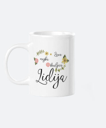 Žena majka kraljica šalica za najbolju mamu
