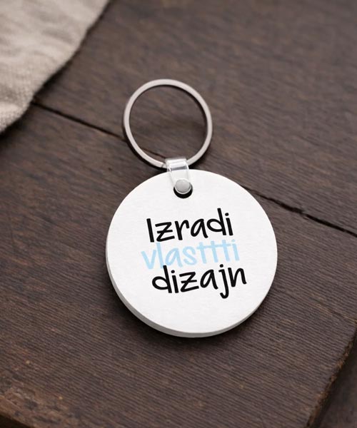 Personalizirani MDF privjesak s cvjetnim uzorkom