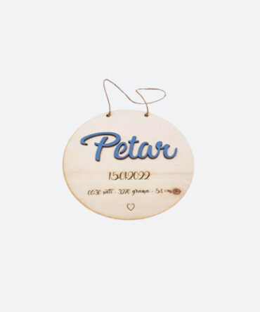 Personalizirani natpis za Mušku bebu