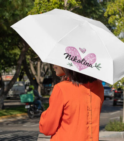 Kišobran srce s imenom