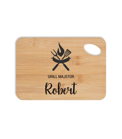personalizirana drvena daska za grill majstora