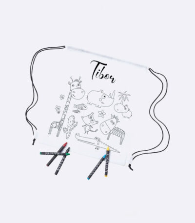 Ruksak za djecu s bojicama i imenom