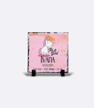 Personalizirani kamen za uspomenu na rođenje djeteta